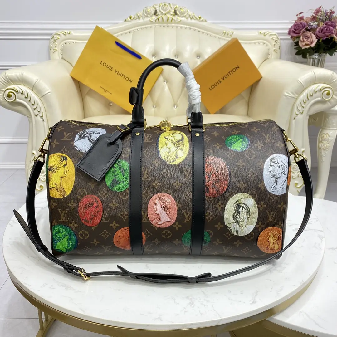 lvxfornasetti monogram cameo keepall bandouliere 45 m59261 4