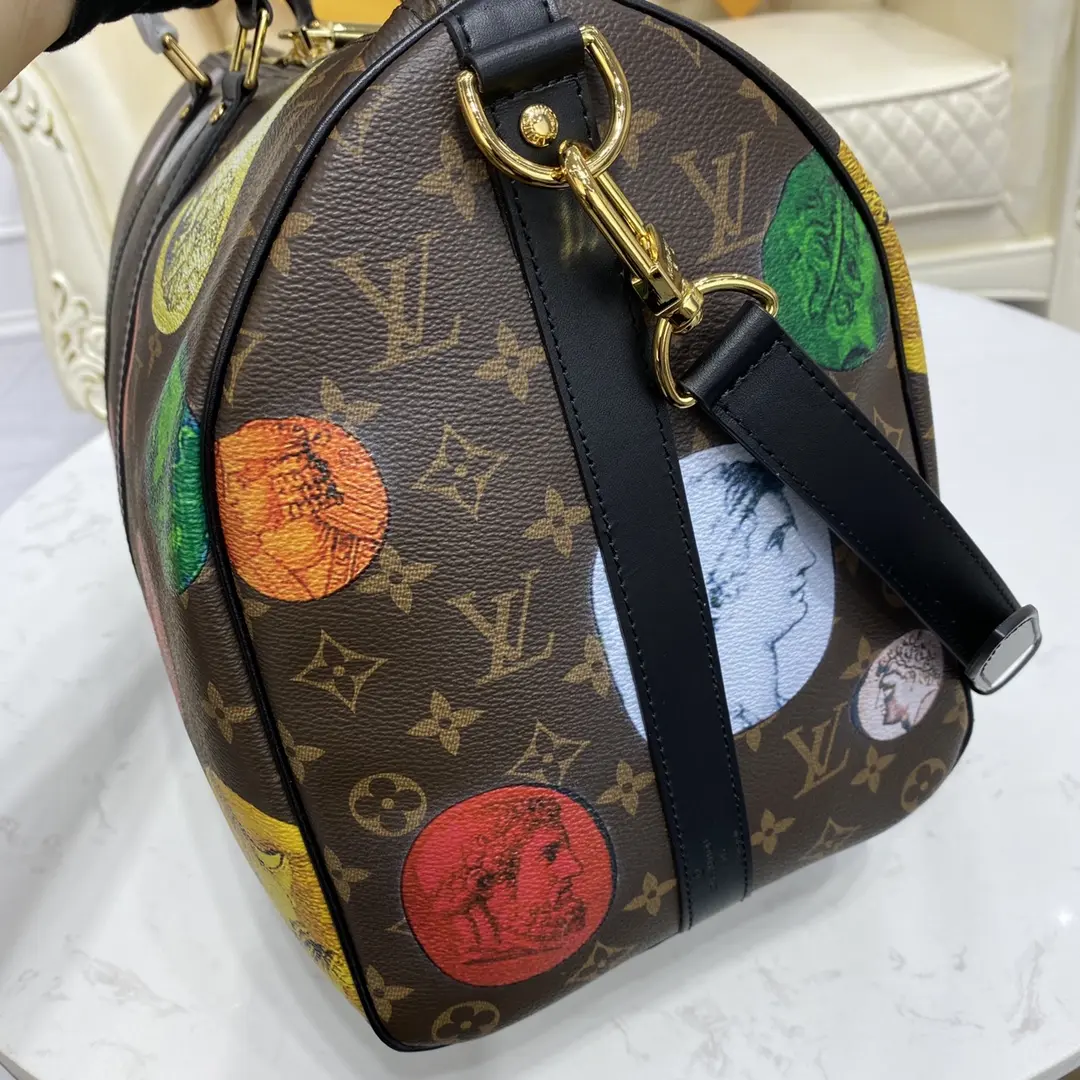 lvxfornasetti monogram cameo keepall bandouliere 45 m59261 7