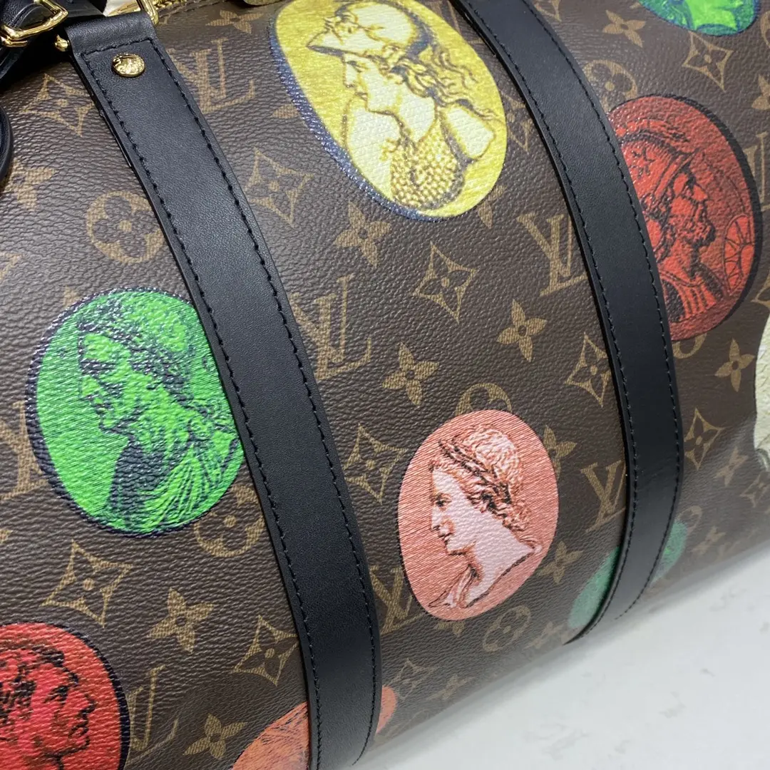 lvxfornasetti monogram cameo keepall bandouliere 45 m59261 8