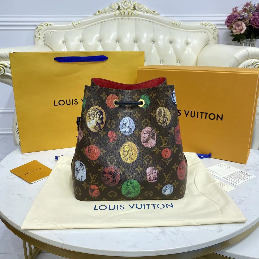 lvxfornasetti monogram cameo neonoe mm bag m45956 4 lvxfornasetti monogram cameo neonoe mm bag m45956 4