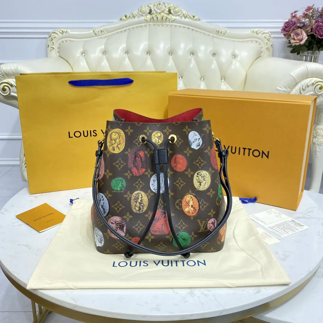lvxfornasetti monogram cameo neonoe mm bag m45956 6 lvxfornasetti monogram cameo neonoe mm bag m45956 6