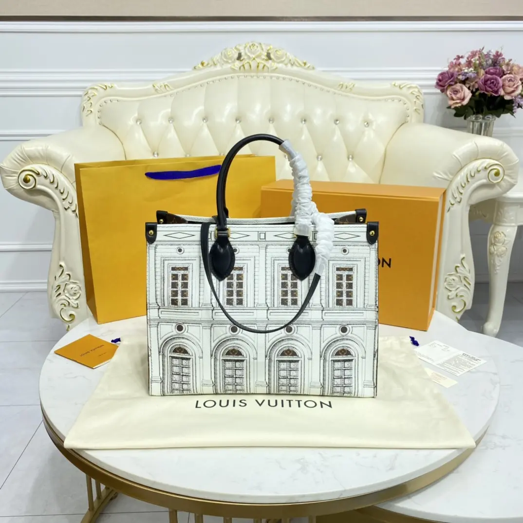 lvxfornasetti onthego mm tote bag m59264 2