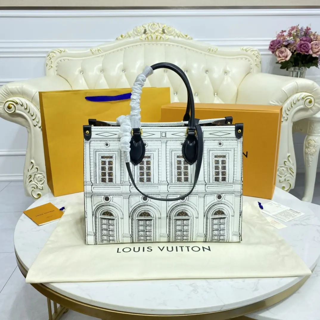lvxfornasetti onthego mm tote bag m59264 4