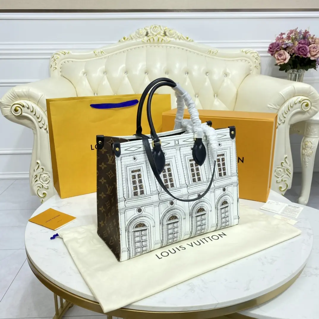 lvxfornasetti onthego mm tote bag m59264 5