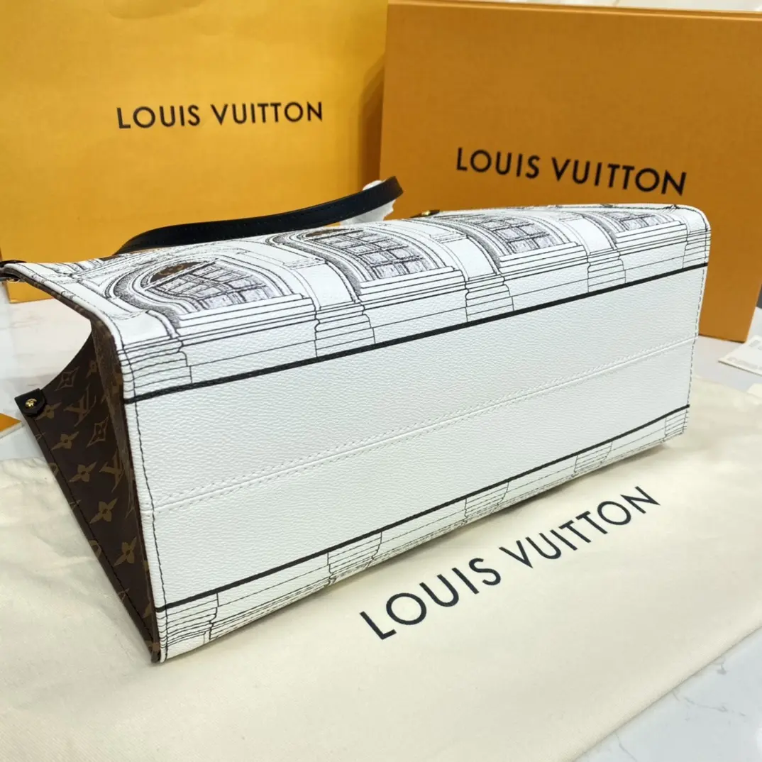 lvxfornasetti onthego mm tote bag m59264 6