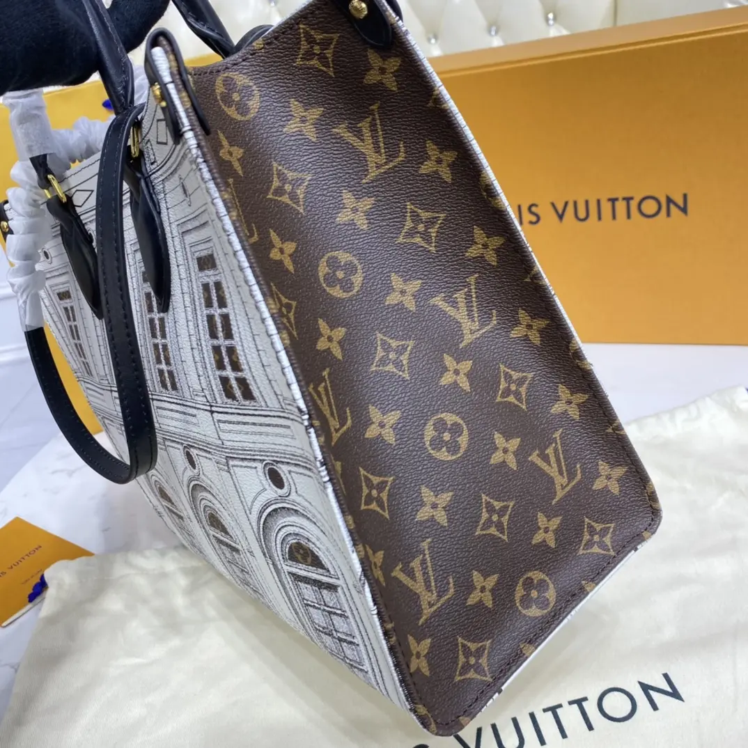 lvxfornasetti onthego mm tote bag m59264 8