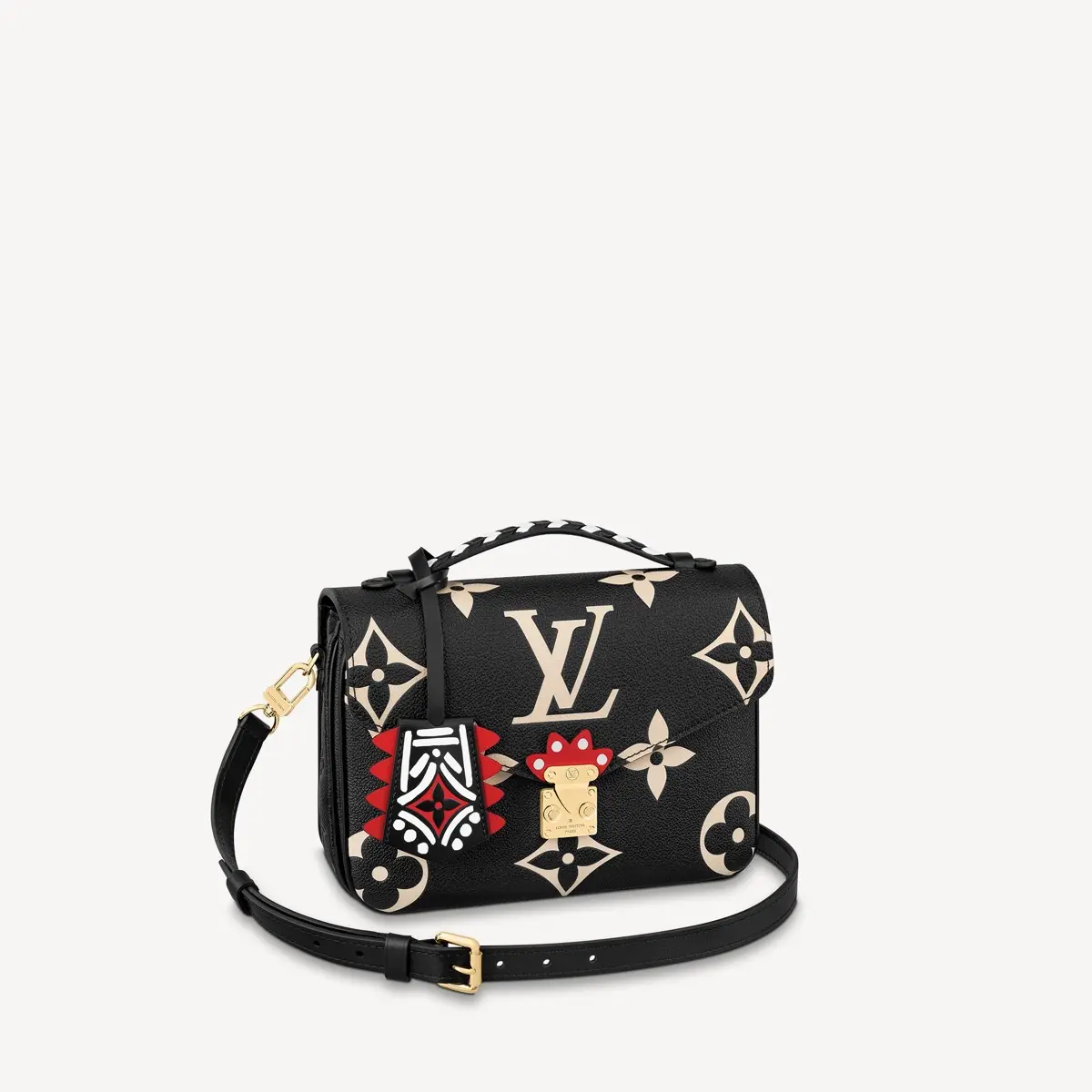 m45385 lv crafty pochette metis black m45385 1