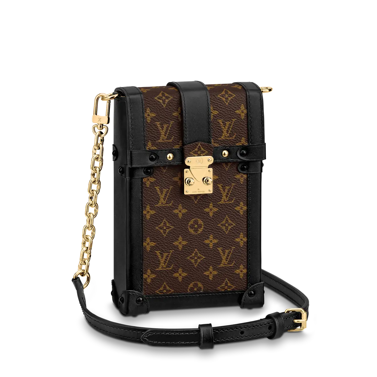 m63913 monogram canvas vertical trunk pochette m63913 1 m63913 monogram canvas vertical trunk pochette m63913 1