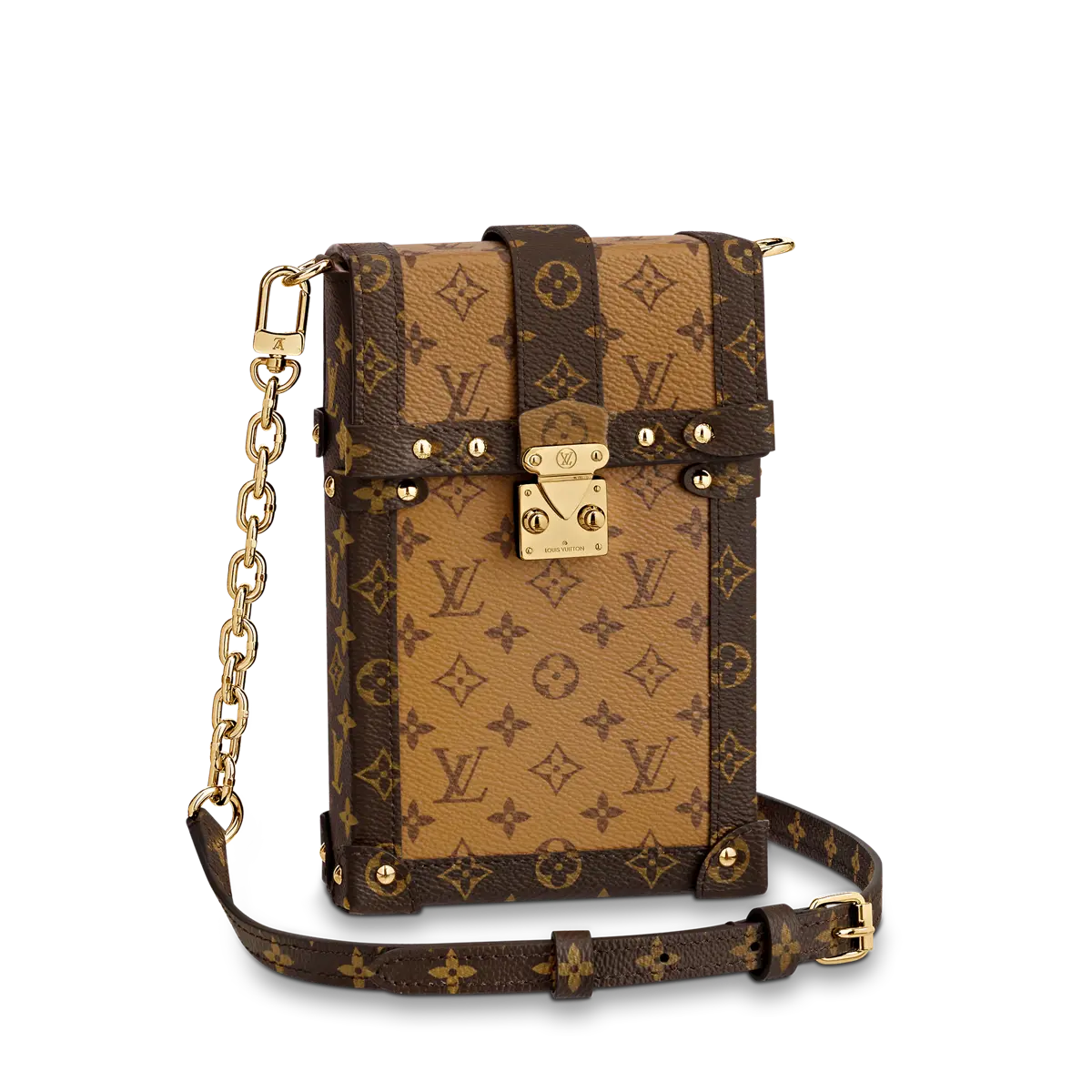 m67873 monogram canvas vertical trunk pochette m67873 1 m67873 monogram canvas vertical trunk pochette m67873 1