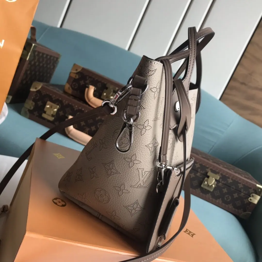 mahina leather hina pm galet gray m54351 5