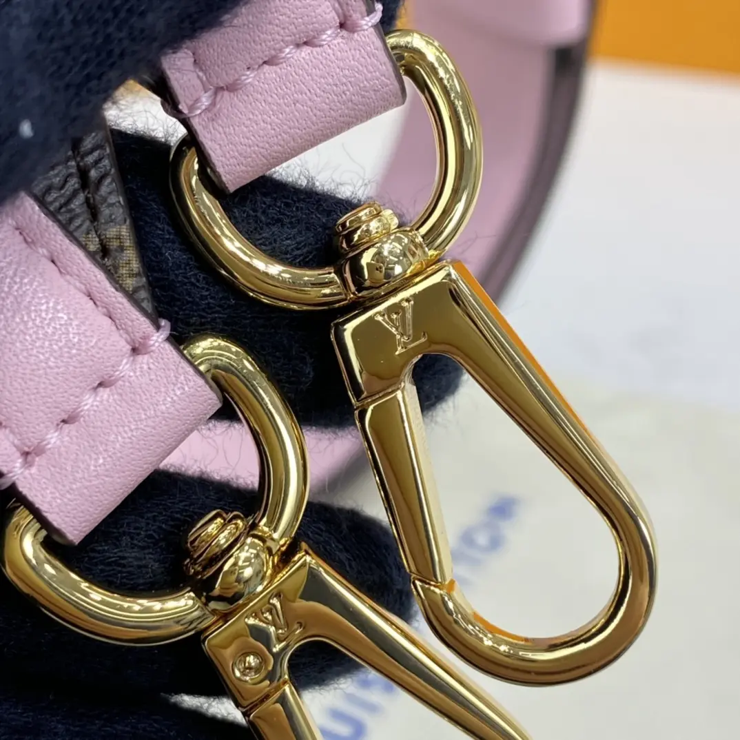 monogram adjustable strap bandouliere pink j02465 pink 5