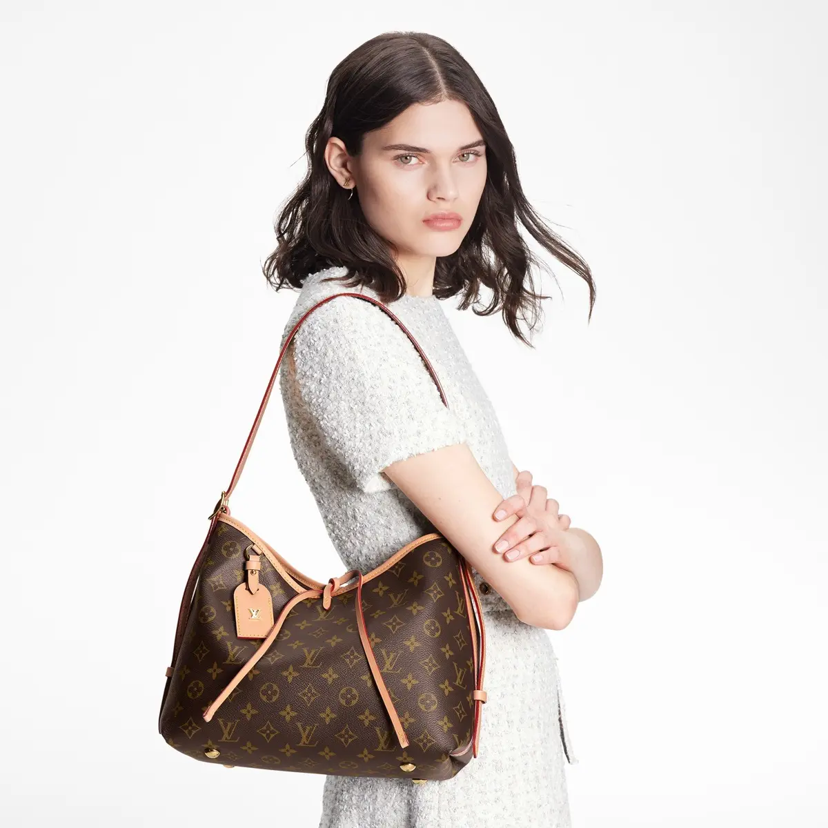 monogram canvas carryall pm handbag m46203 2
