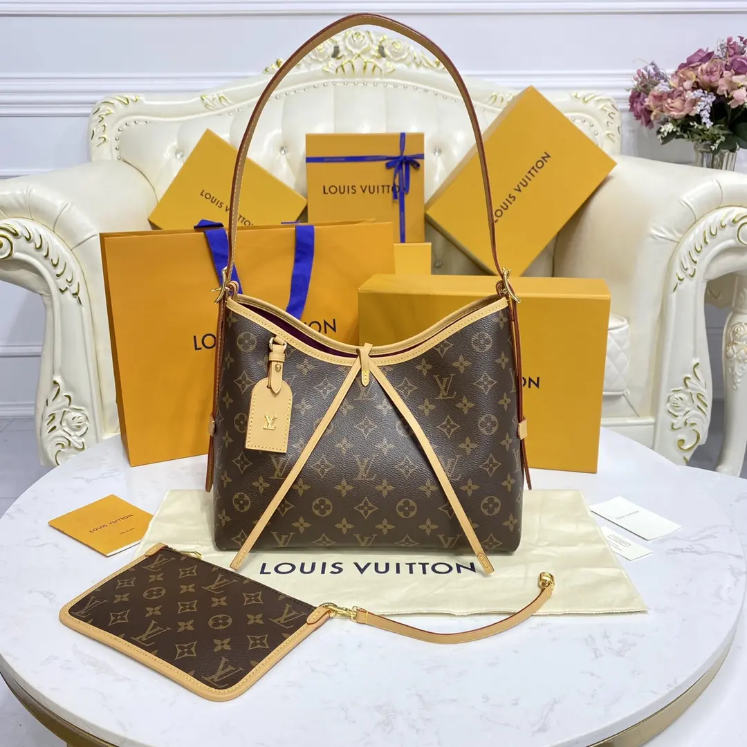 monogram canvas carryall pm handbag m46203 3
