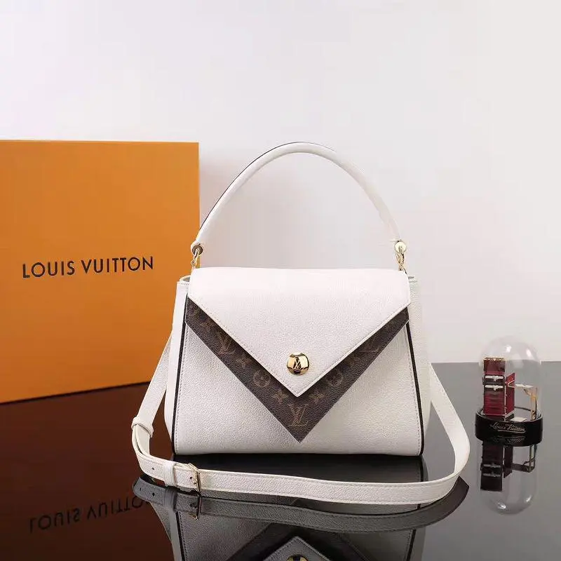 monogram canvas double v 2 way handbag 3 colors m54624 10 monogram canvas double v 2 way handbag 3 colors m54624 10
