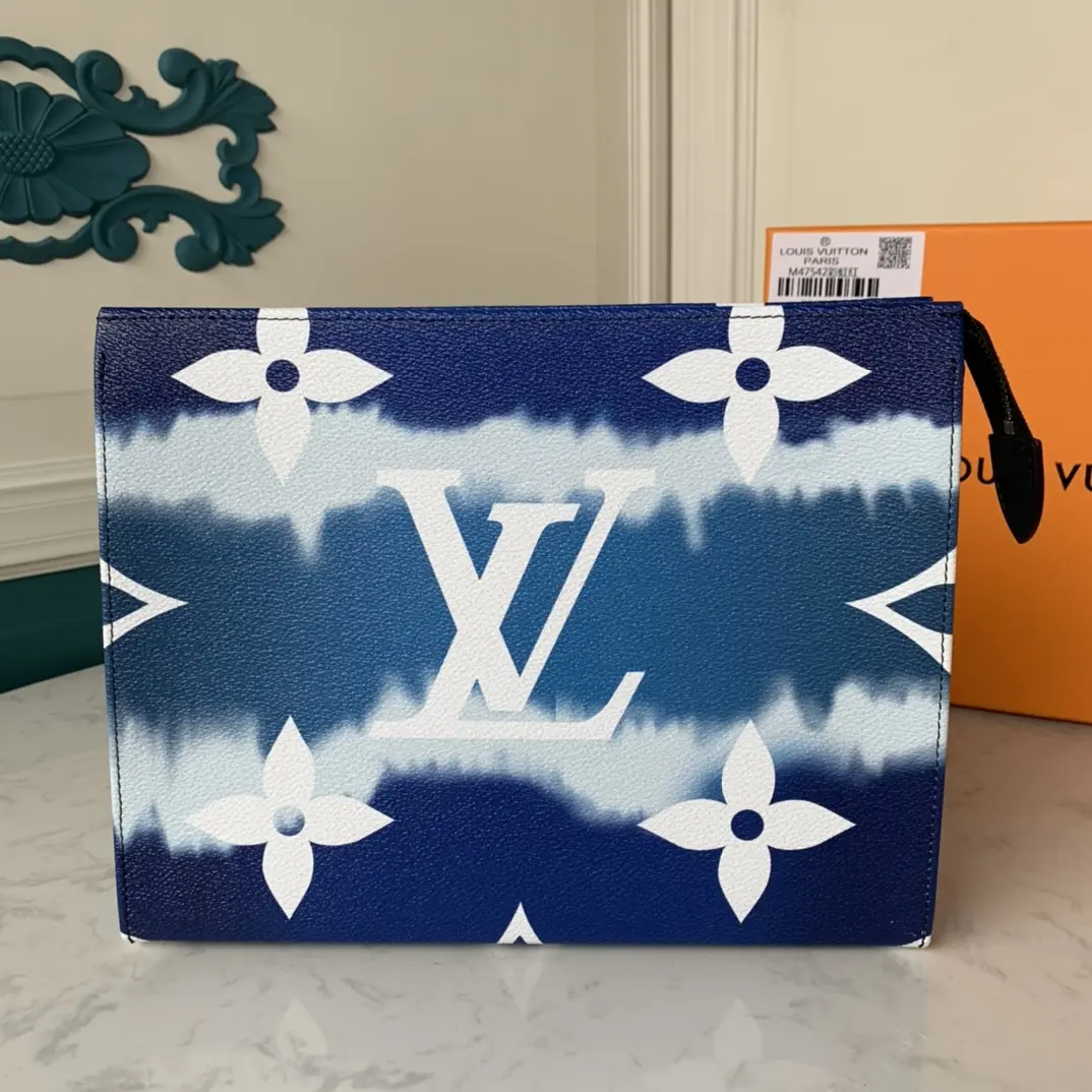 monogram canvas lv escale poche toilette 26 blue m69136 5