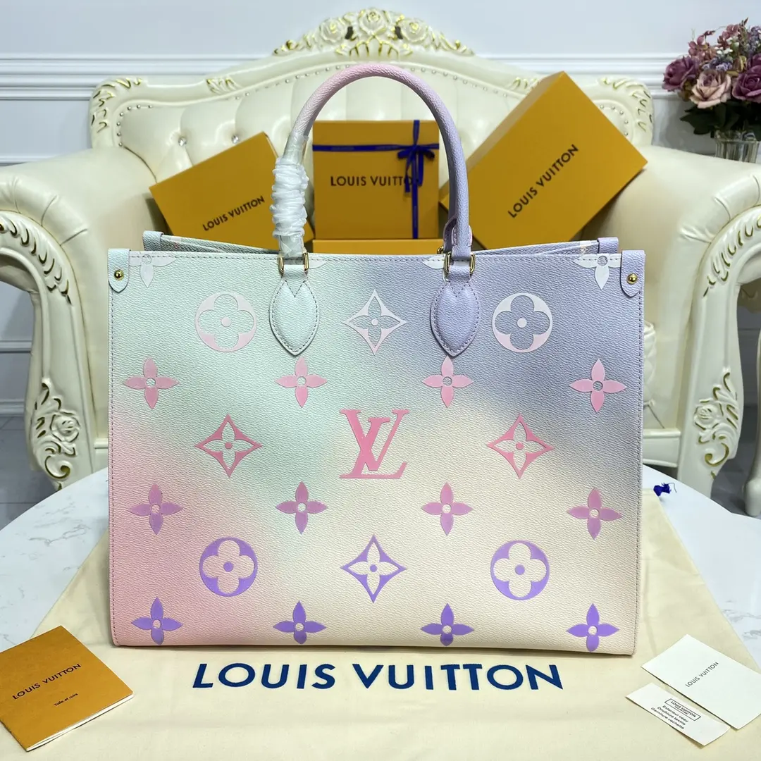 monogram canvas onthego gm tote m46076 3