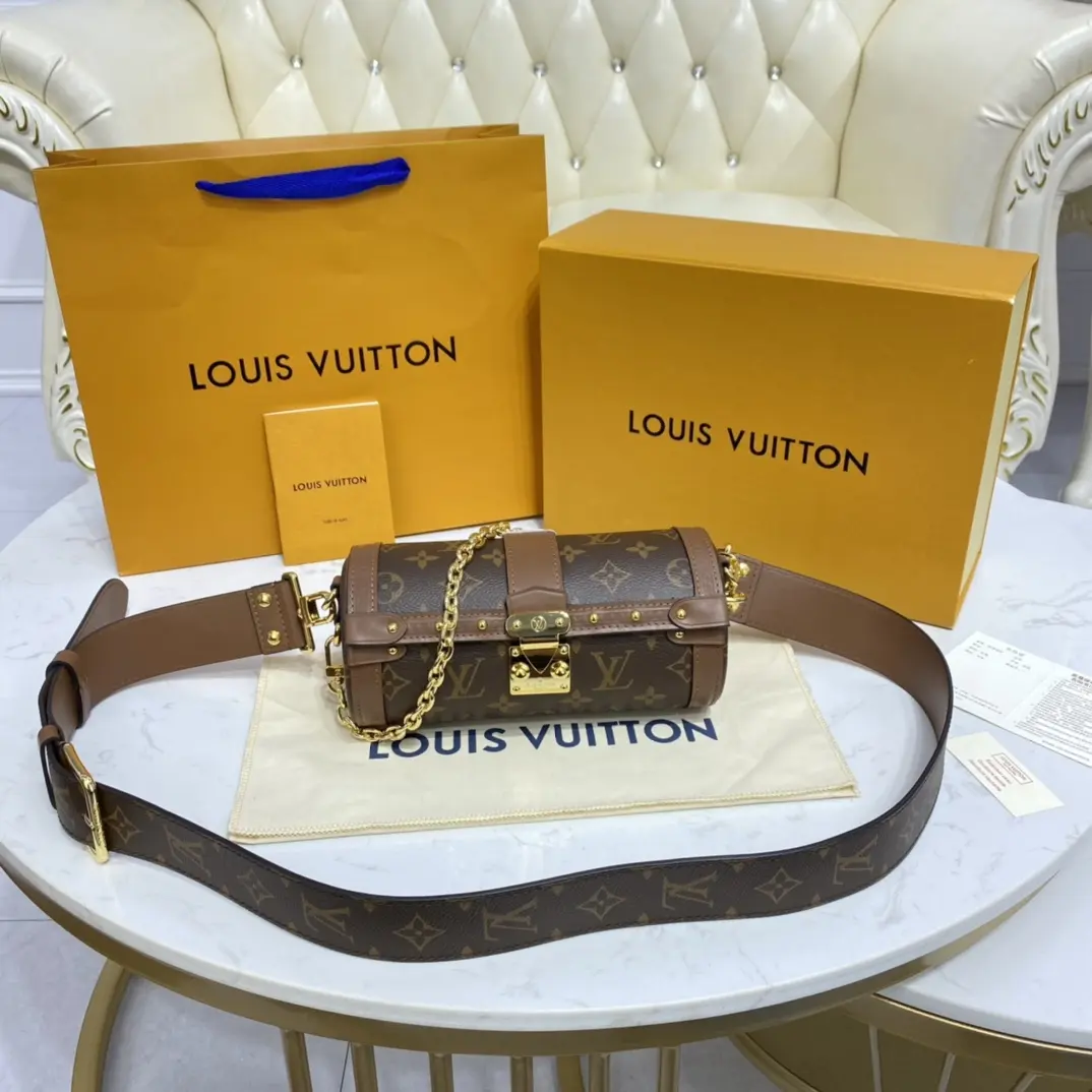monogram canvas papillon trunk handbag m57835 4