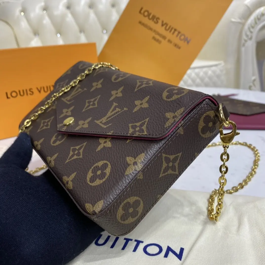 monogram canvas pochette felicie m61276 5