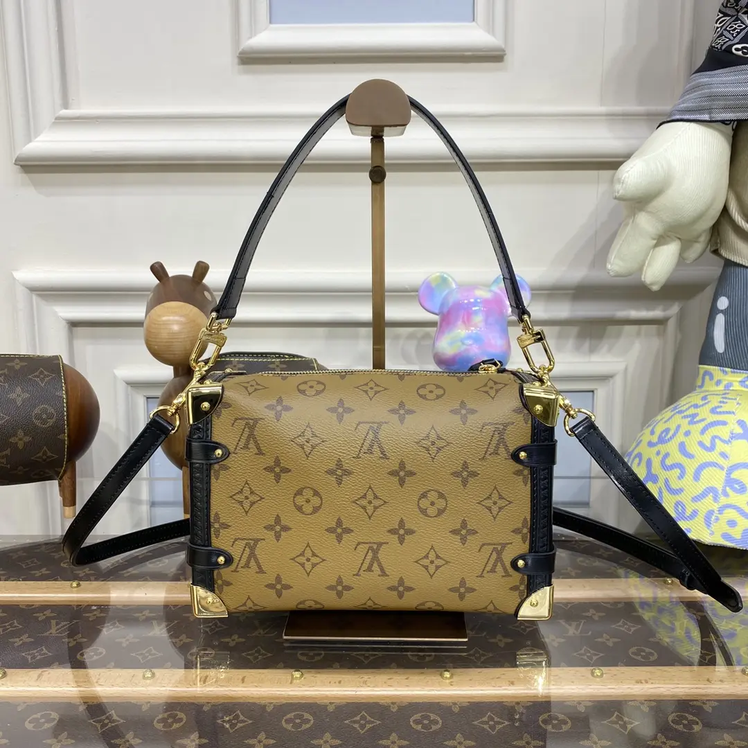 monogram canvas side trunk pm handbag m46358 2 4
