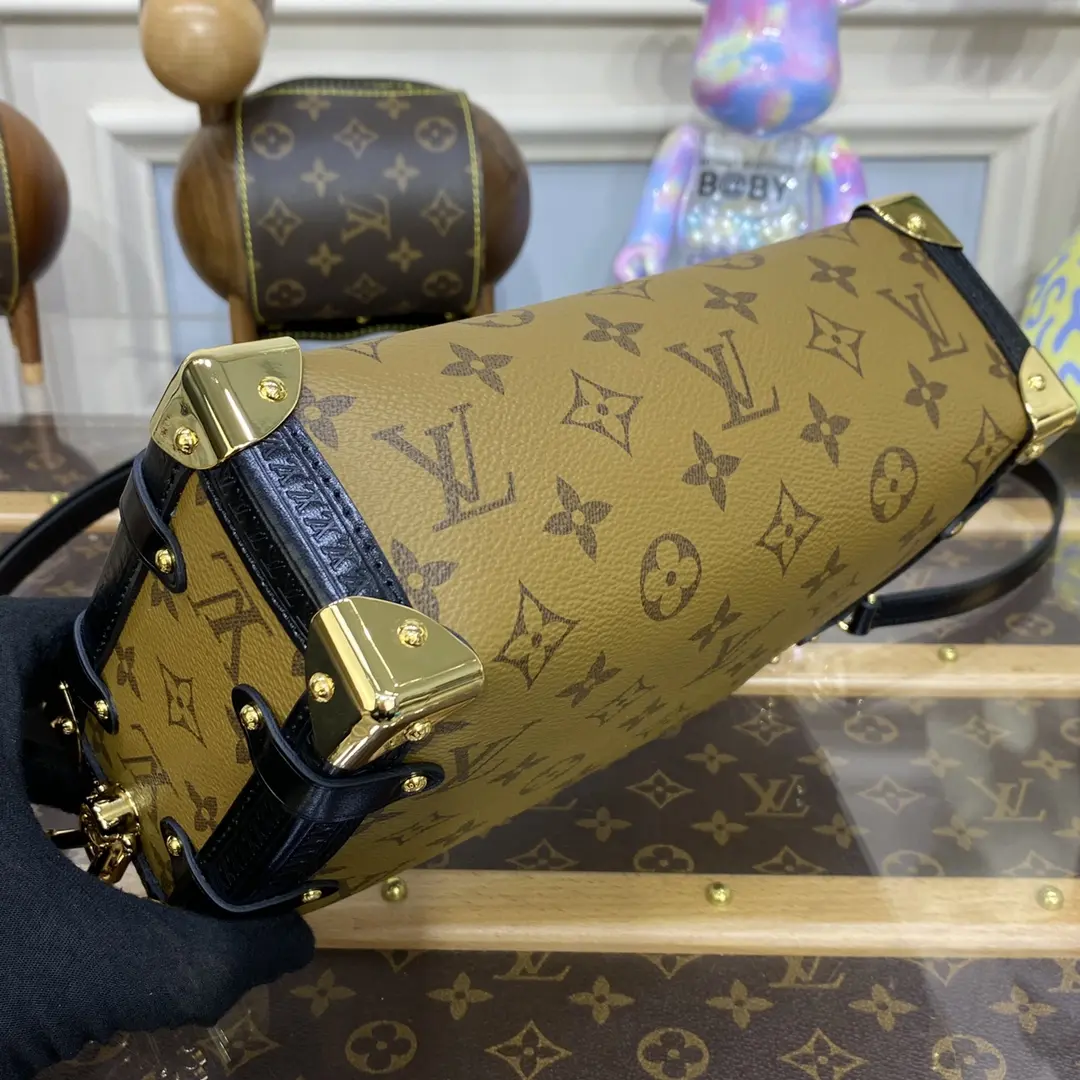 monogram canvas side trunk pm handbag m46358 2 7