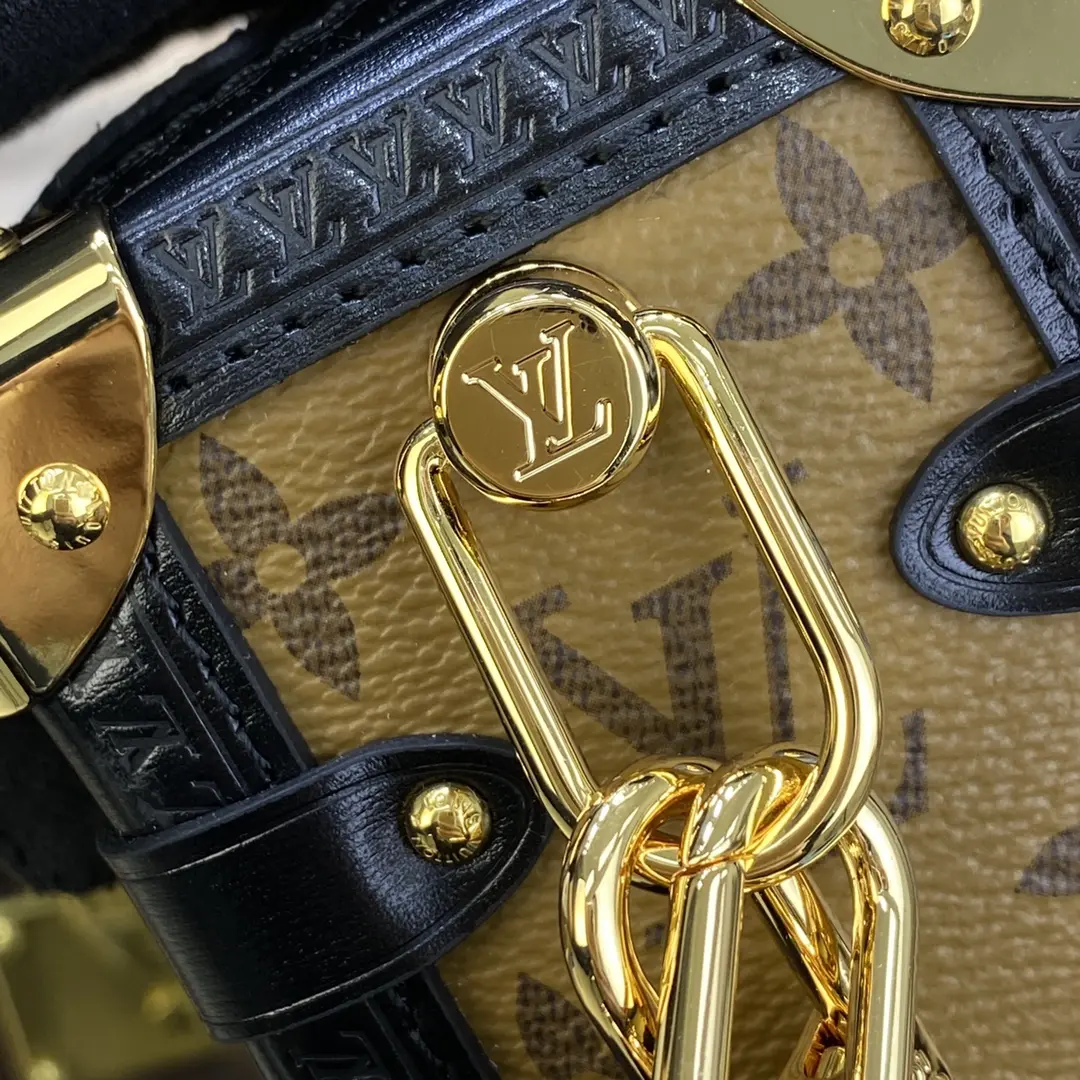 monogram canvas side trunk pm handbag m46358 2 9