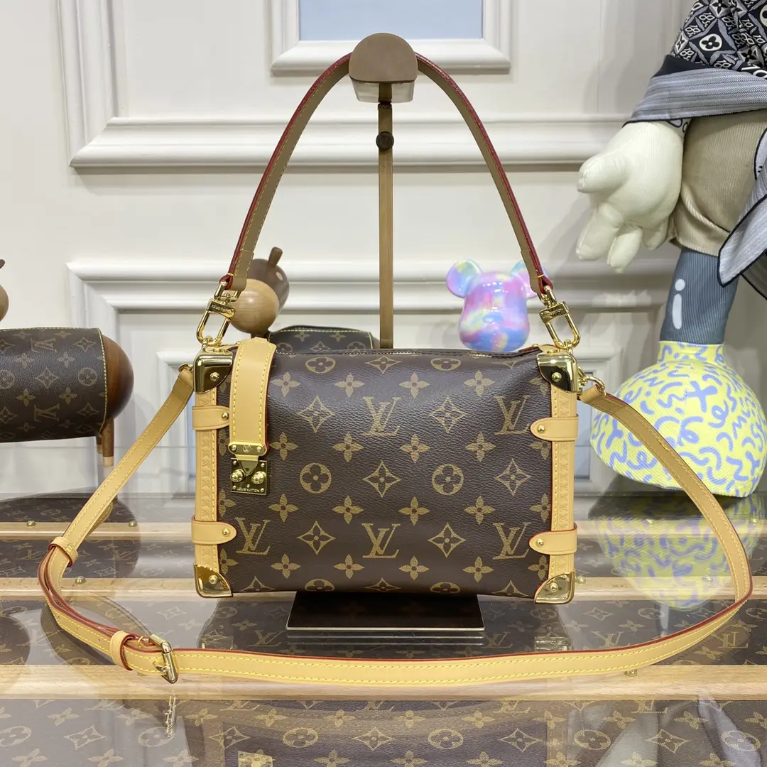 monogram canvas side trunk pm handbag m46358 3