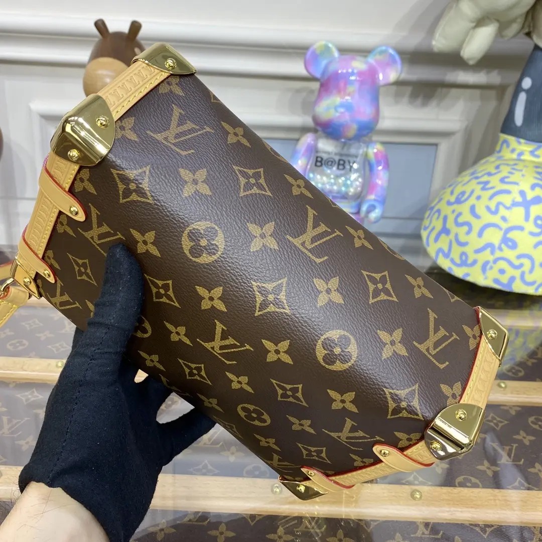 monogram canvas side trunk pm handbag m46358 8