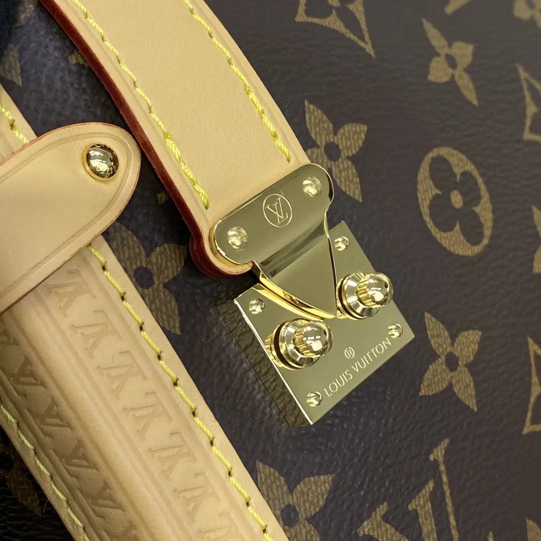 monogram canvas side trunk pm handbag m46358 9