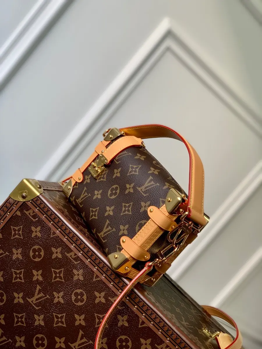 monogram canvas side trunk pm handbag m46815 10