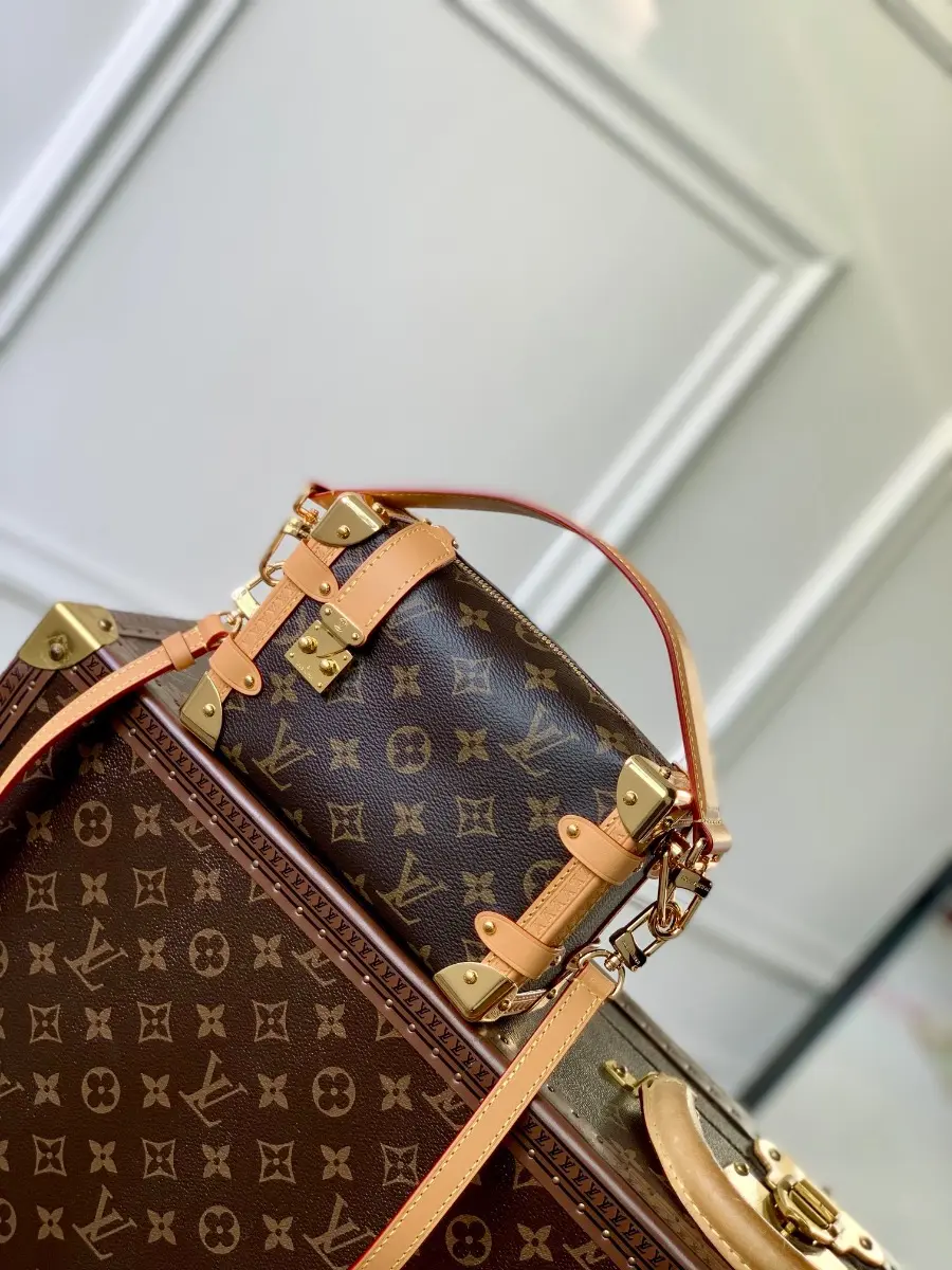 monogram canvas side trunk pm handbag m46815 2