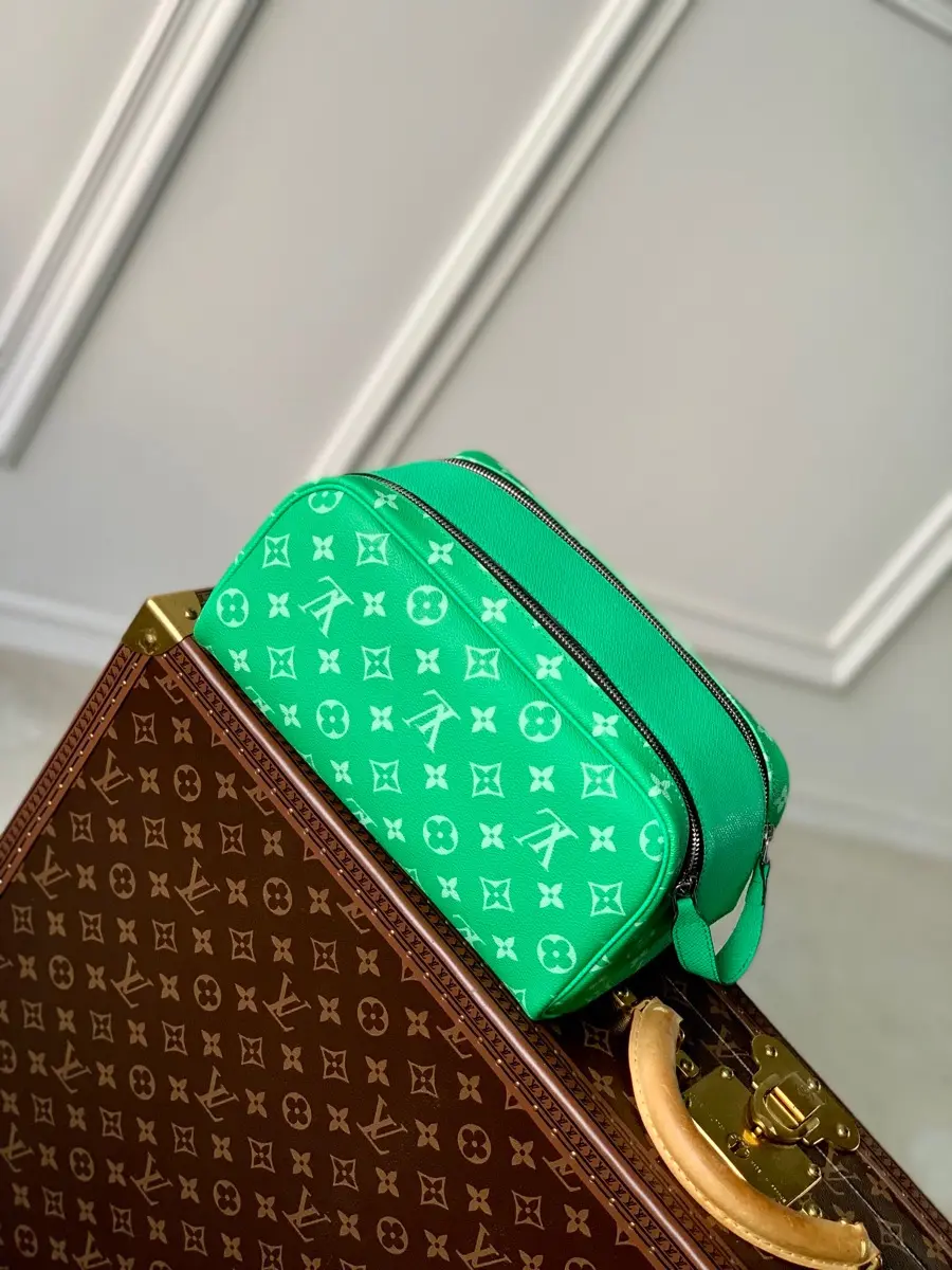 monogram canvas taigarama dopp kit green m31013 green 7 monogram canvas taigarama dopp kit green m31013 green 7
