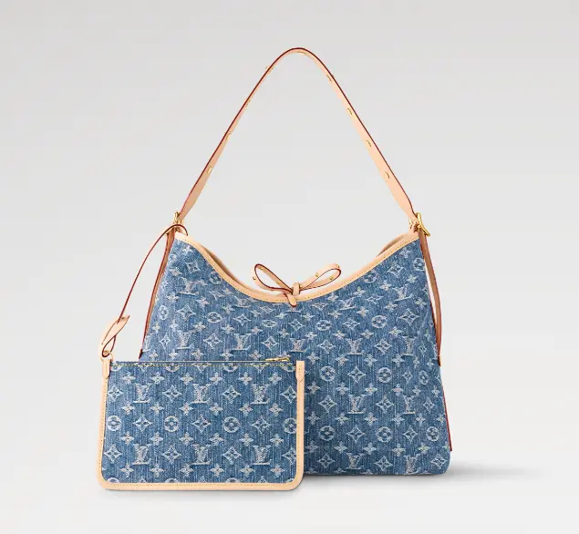 monogram denim carryall mm handbag m46855 3 monogram denim carryall mm handbag m46855 3