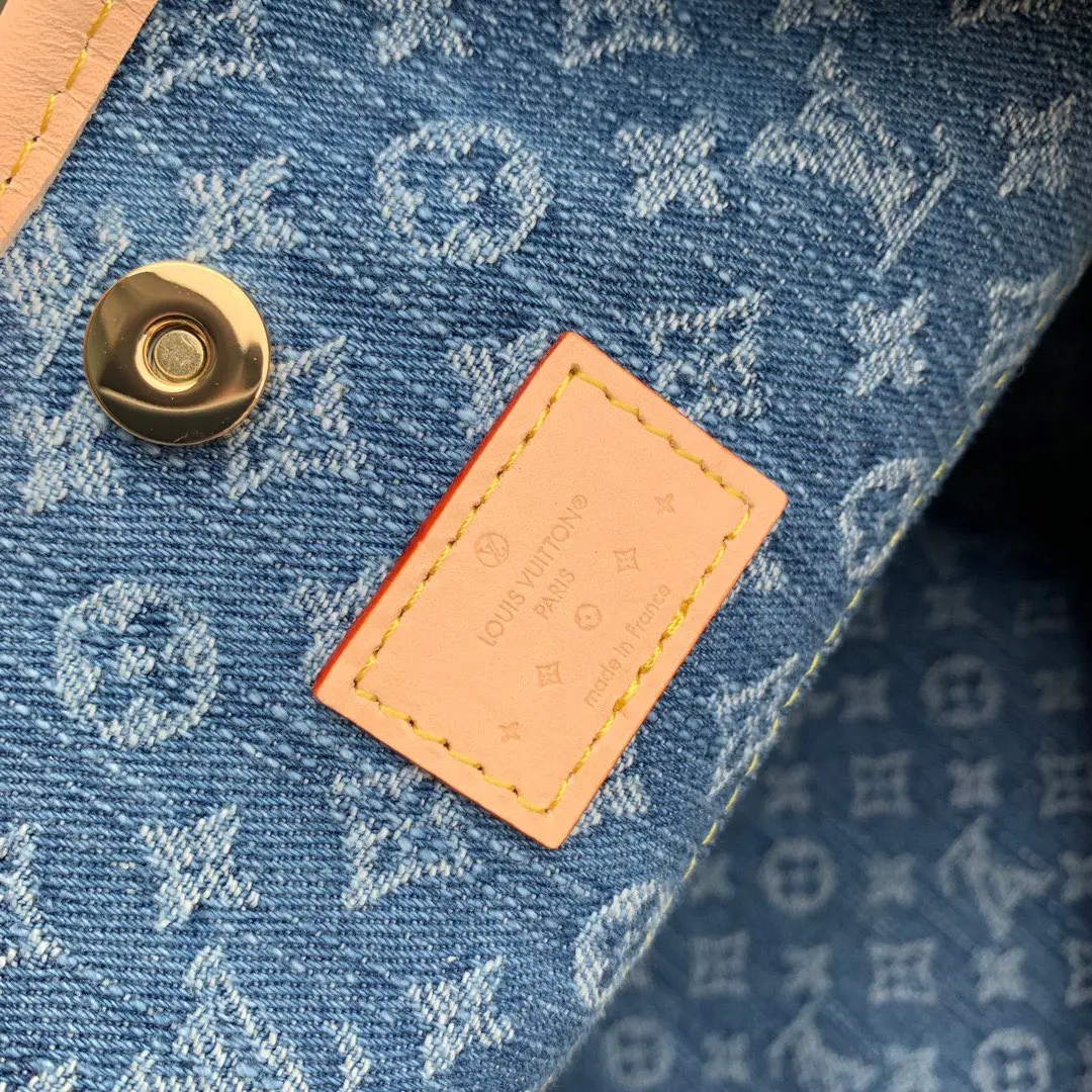 monogram denim carryall mm handbag m46855 9 monogram denim carryall mm handbag m46855 9