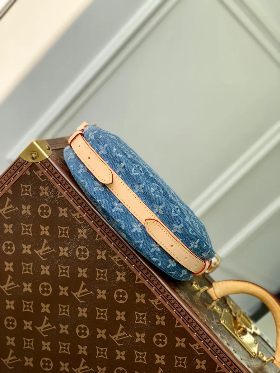 monogram denim croissant mm handbag m46856 9 monogram denim croissant mm handbag m46856 9