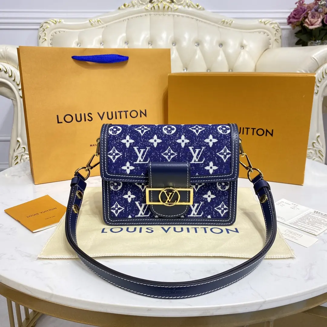 monogram denim dauphine mini handbag m59716 4