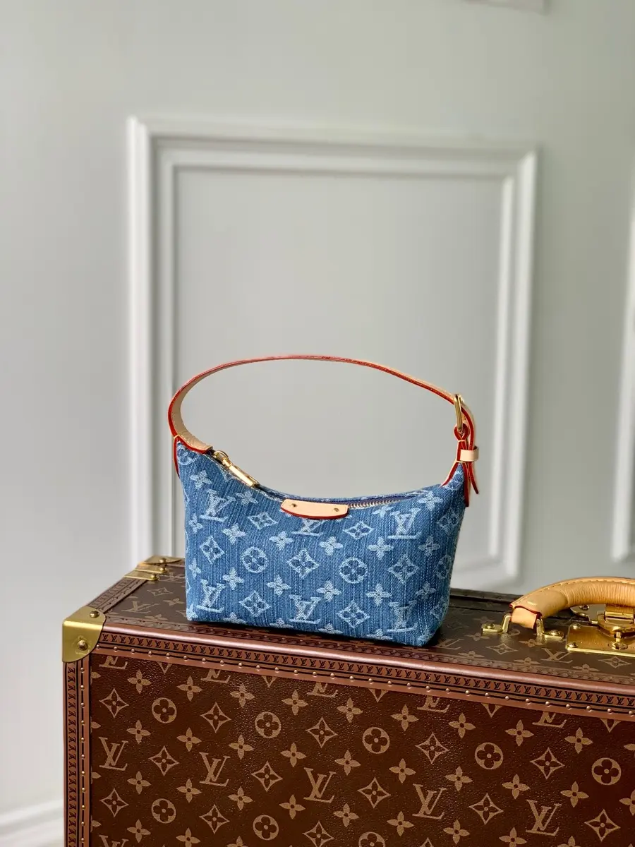 monogram denim hills pochette handbag m82949 2 monogram denim hills pochette handbag m82949 2