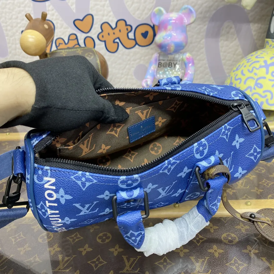 monogram denim keepall bandouliere 25 m46803 10