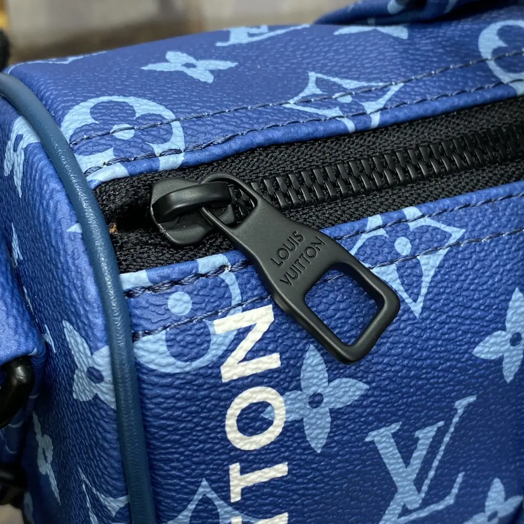 monogram denim keepall bandouliere 25 m46803 7