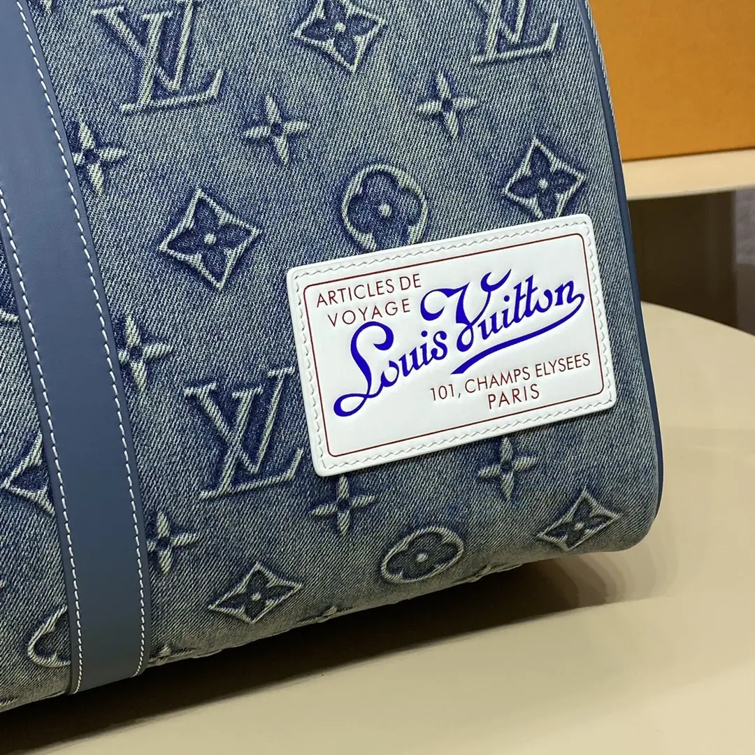monogram denim keepall bandouliere 50 m22532 10