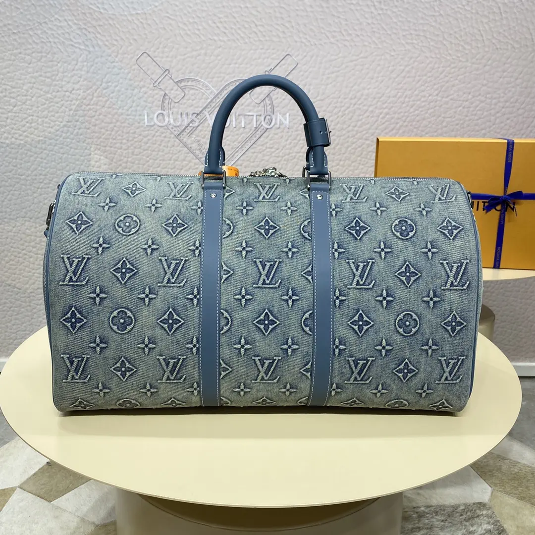 monogram denim keepall bandouliere 50 m22532 4