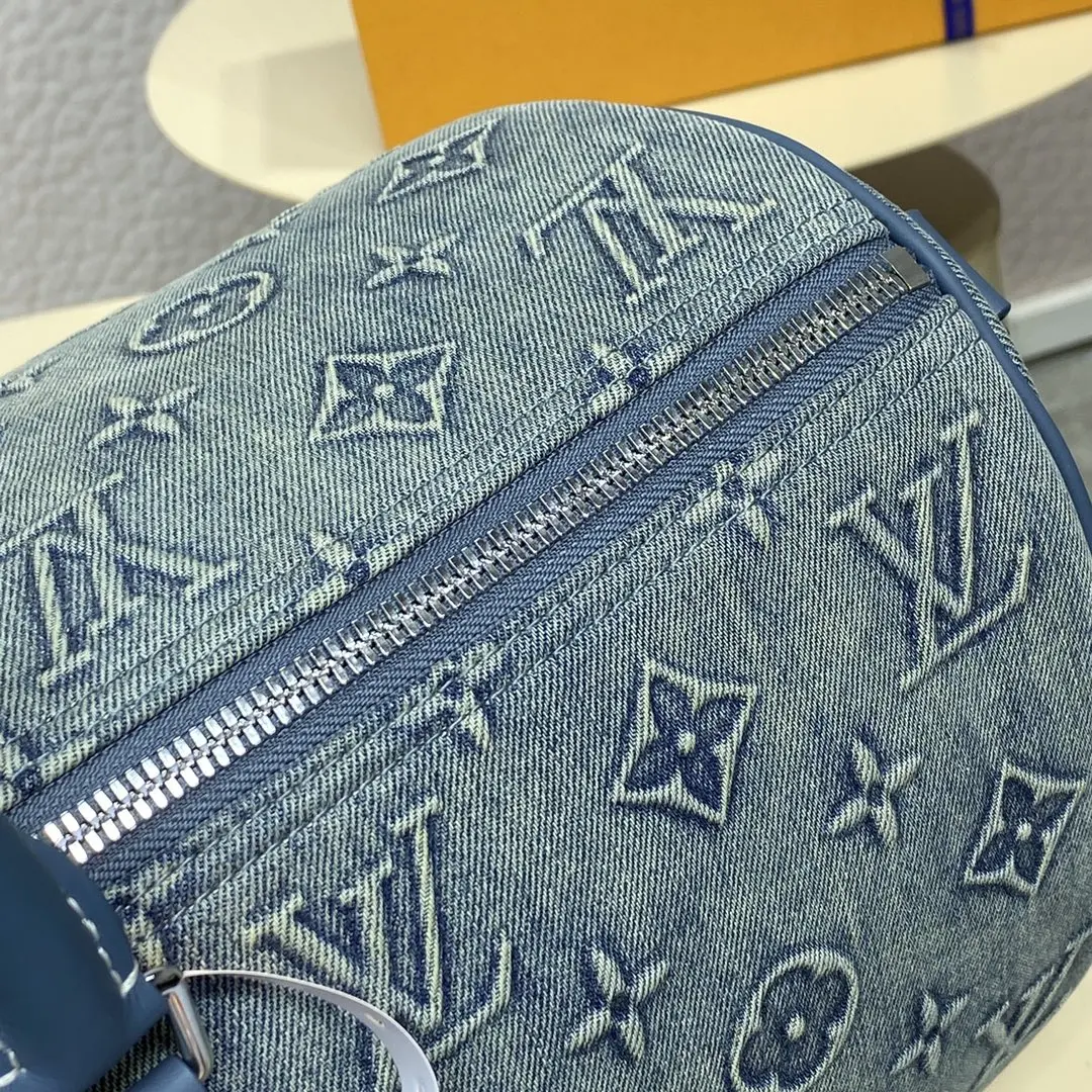 monogram denim keepall bandouliere 50 m22532 6