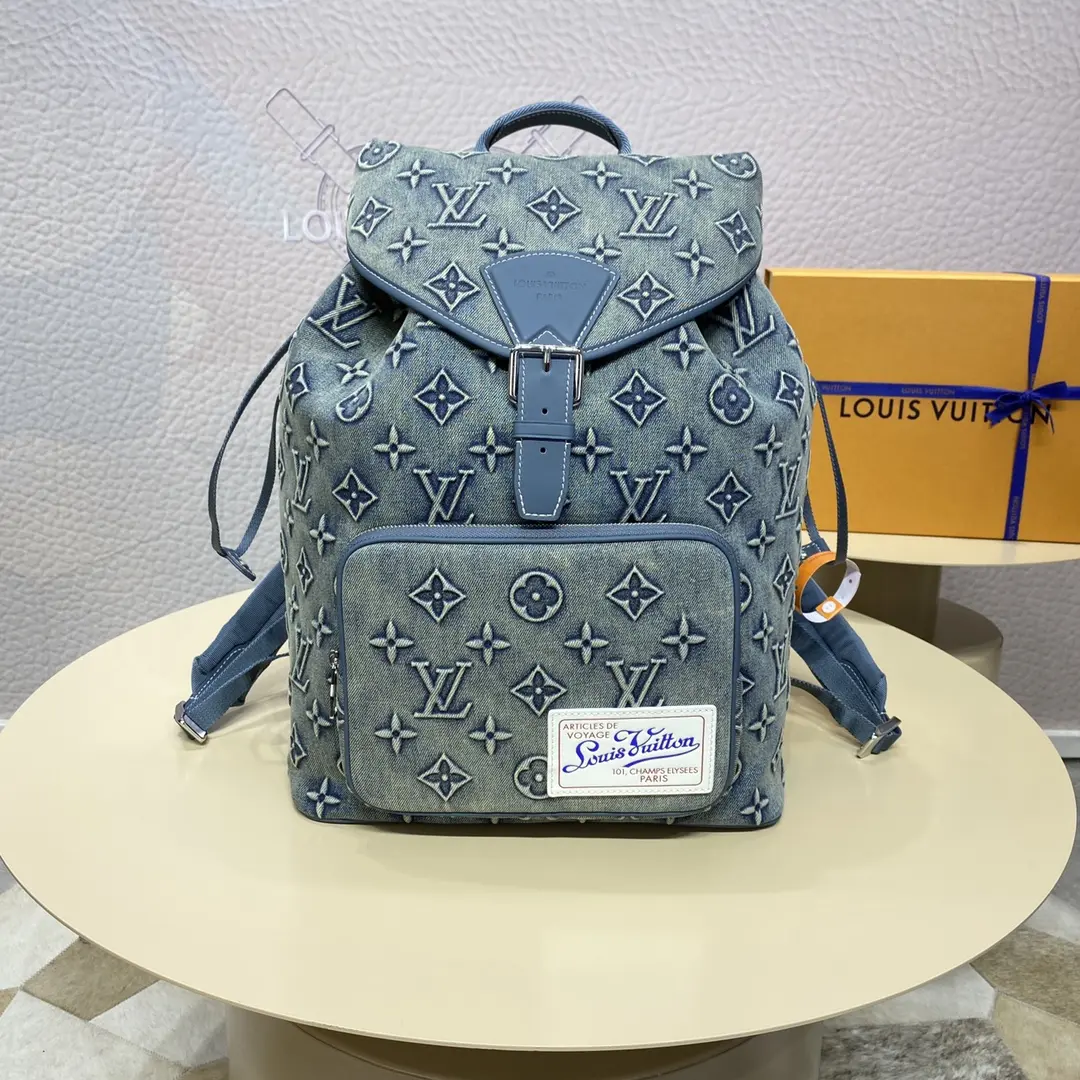 monogram denim montsouris backpack m22534 10