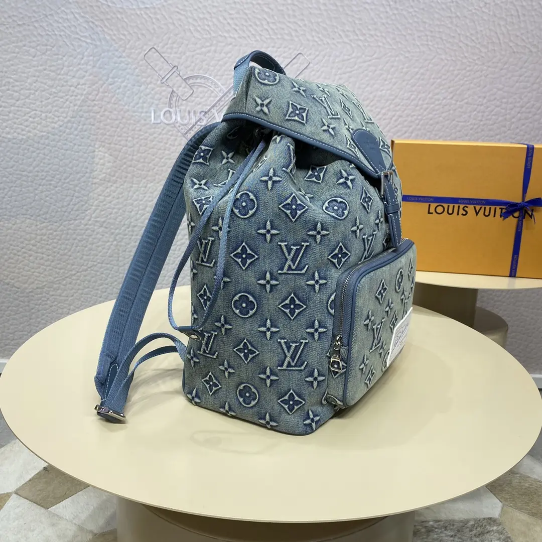 monogram denim montsouris backpack m22534 3