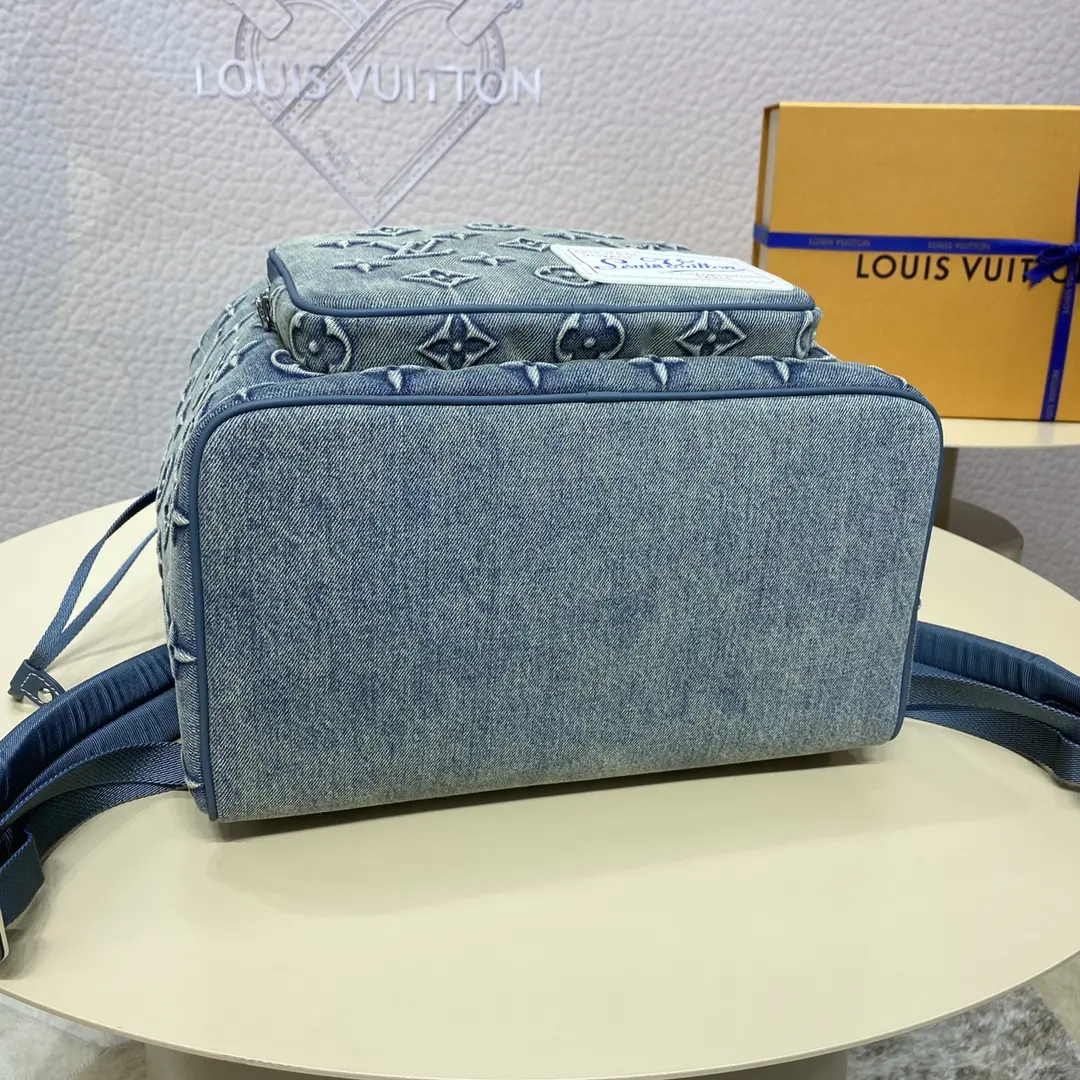 monogram denim montsouris backpack m22534 4