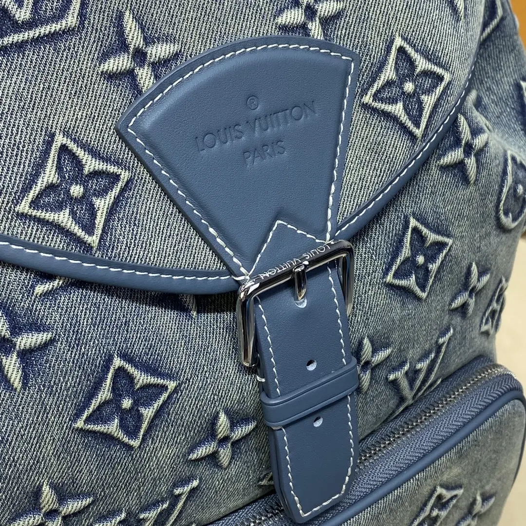 monogram denim montsouris backpack m22534 7