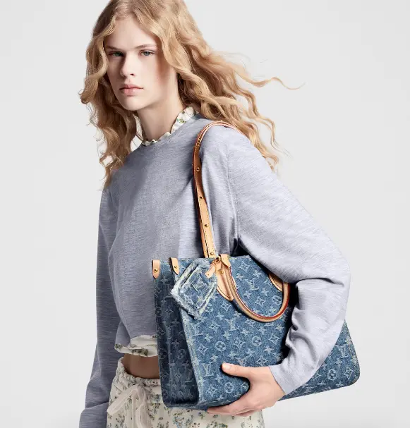 monogram denim onthego mm handbag m46871 2 monogram denim onthego mm handbag m46871 2