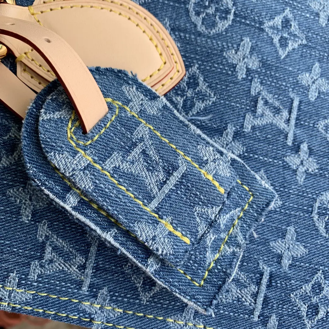 monogram denim onthego mm handbag m46871 5 monogram denim onthego mm handbag m46871 5