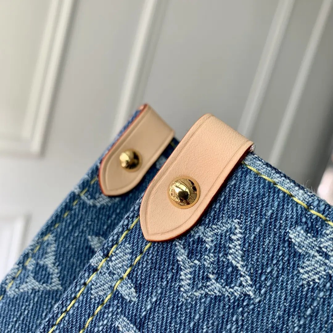 monogram denim onthego mm handbag m46871 6 monogram denim onthego mm handbag m46871 6