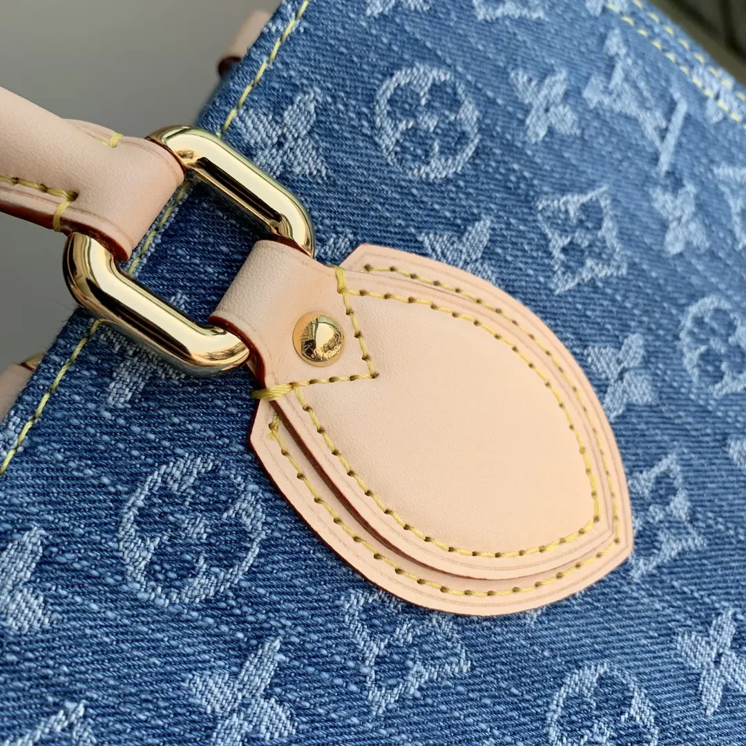 monogram denim onthego mm handbag m46871 7 monogram denim onthego mm handbag m46871 7