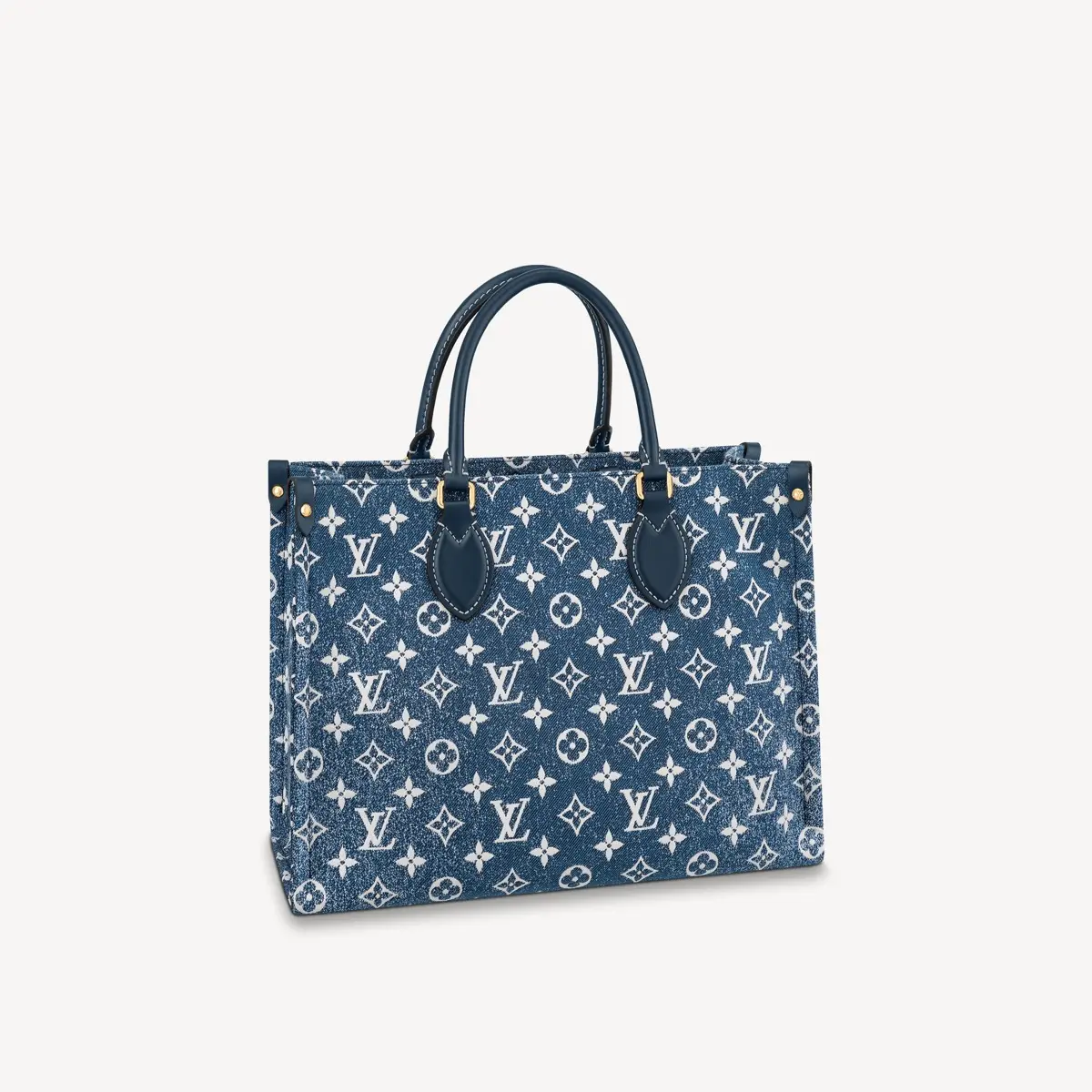 monogram denim onthego mm tote bag m59608 1 monogram denim onthego mm tote bag m59608 1